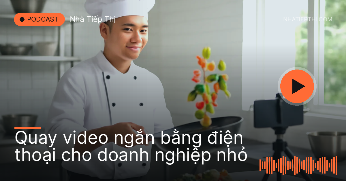 Đầu bếp trẻ quay cảnh đảo chảo bằng điện thoại đặt trên giá ba chân